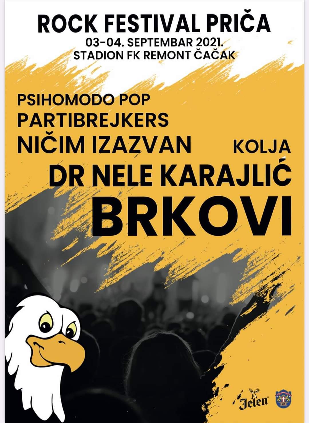 Рок фестивал ПРиЧА  - 3. и 4. септембра у Чачку